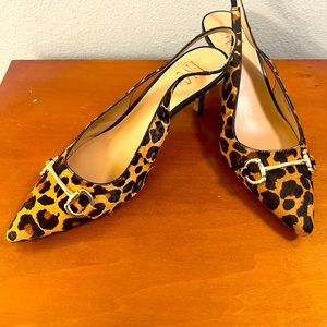 Trendy INC Concept Cheetah Print slingback pumps size 9.5